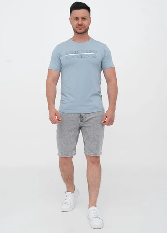 Сіро-голубий футболка Trend Collection