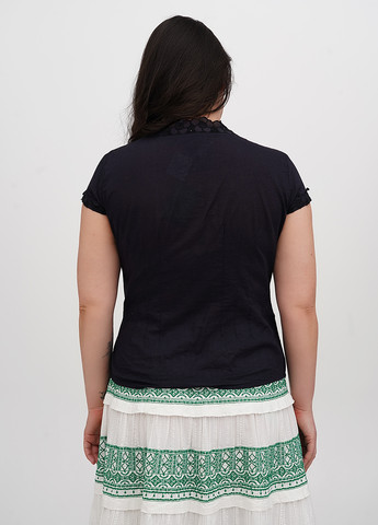 Темно-синя блуза на запах H&M