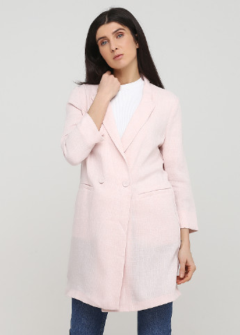 Світло-рожеве демісезонне Пальто двобортне Vero Moda