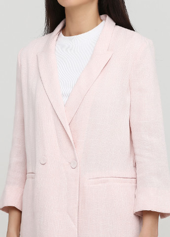 Светло-розовое демисезонное Пальто двубортное Vero Moda
