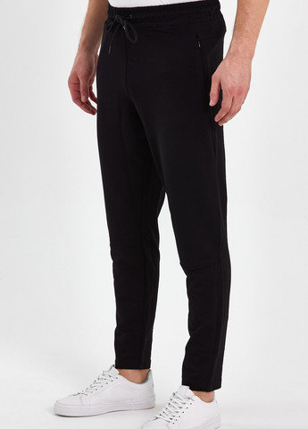 Черные спортивные демисезонные прямые брюки Trend Collection