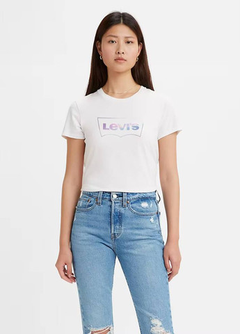 Белая летняя футболка Levi's