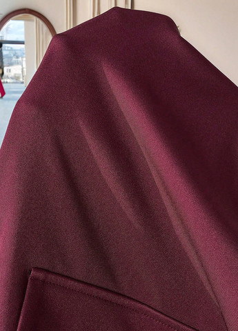 Бордовый женский жакет SHEIN однотонный - демисезонный