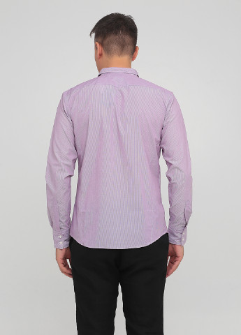Сиреневая кэжуал рубашка в полоску Calvin Klein