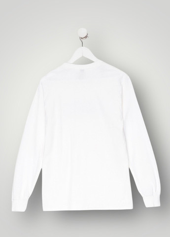 Лонгслів Gildan напис білий кежуали бавовна, трикотаж