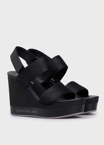 Черные босоножки Calvin Klein Jeans на липучке
