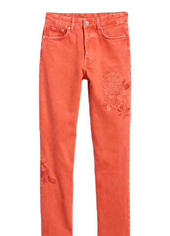 Оранжевые брюки H&M