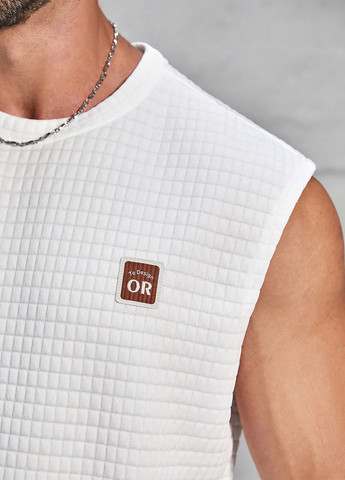 Белый летний костюм (майка, шорты) с шортами SHEIN