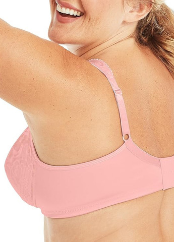 Светло-розовый минимайзер бюстгальтер Playtex лайкра, нейлон
