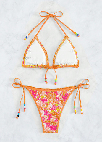 Комбинированный летний купальник (лиф, трусики) раздельный, бикини SHEIN