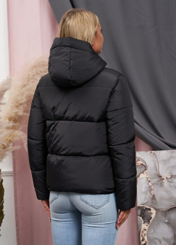 Черная зимняя куртка женская осенняя к-009 SoulKiss k-009