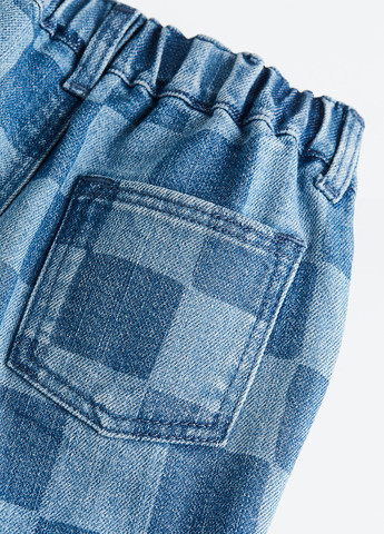 Комбинированные демисезонные прямые джинсы H&M