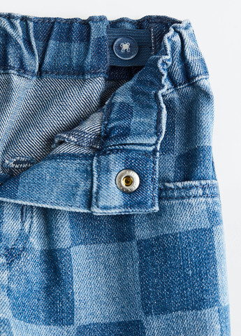 Комбинированные демисезонные прямые джинсы H&M