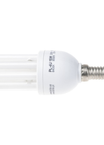 Лампа энергосберегающая E14 PL-4U 15W/864 9mm blister Brille (253965110)