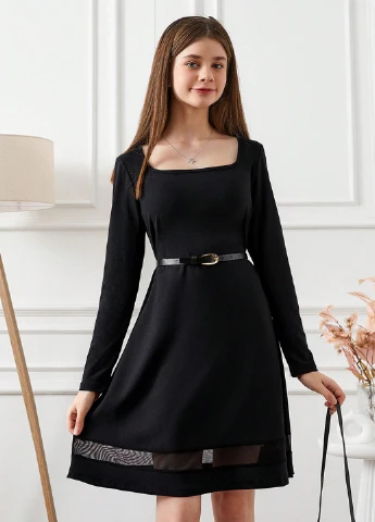 Чорна сукня SHEIN (309375415)