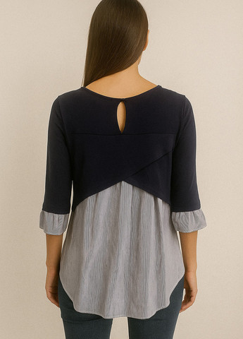 Темно-синя блуза Sassofono