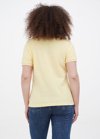 Желтая женская футболка-поло Minus однотонная