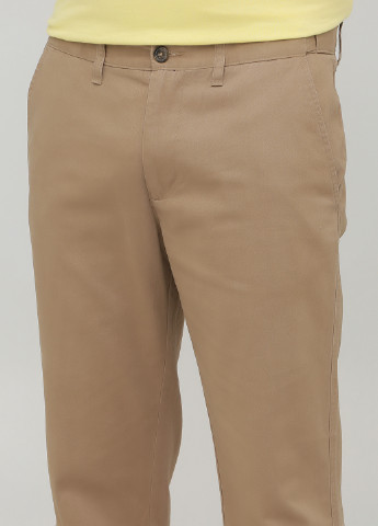 Бежевые кэжуал демисезонные прямые брюки George