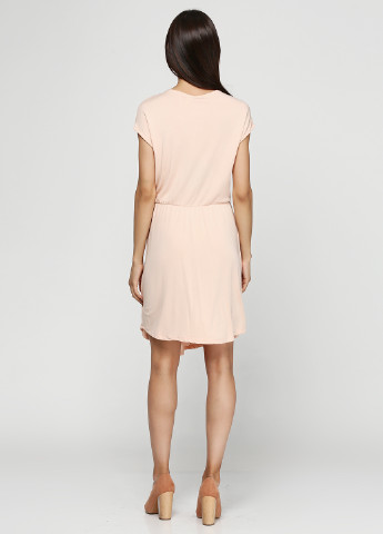 Персикова кежуал сукня Alya однотонна
