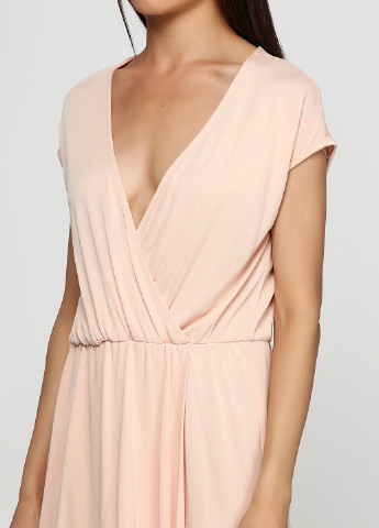 Персикова кежуал сукня Alya однотонна