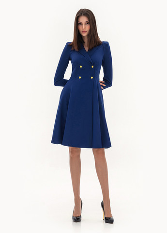 Синя кежуал сукня кльош BGL однотонна