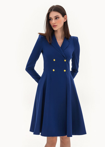 Синя кежуал сукня кльош BGL однотонна