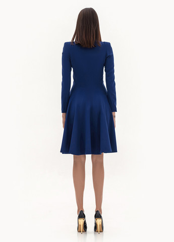 Синя кежуал сукня кльош BGL однотонна