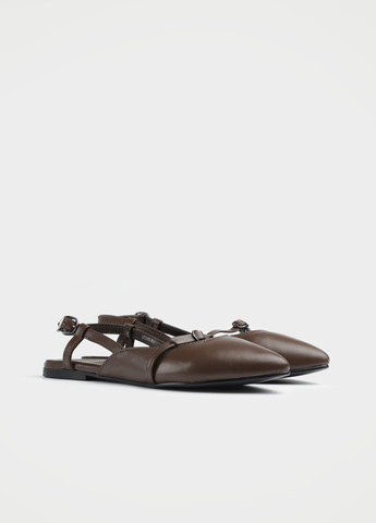 URBAN TRACE Туфлі слінгбекі коричневий з натуральна шкіра, китай — літо (350598149)