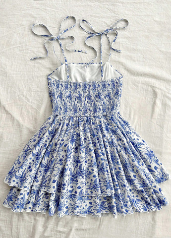 Комбінована кежуал сукня кльош SHEIN з квітковим принтом