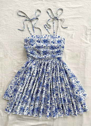 Комбінована кежуал сукня кльош SHEIN з квітковим принтом