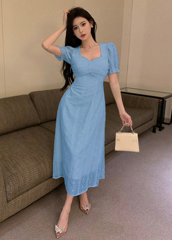 Синя кежуал сукня а-силует SHEIN однотонна