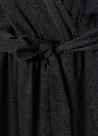 Комбинезон H&M комбинезон-брюки чёрный кэжуал полиэстер