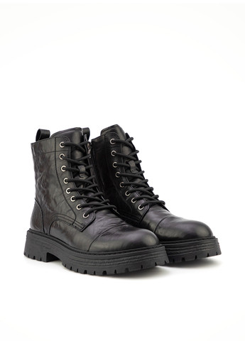 Черные осенние ботинки берцы Respect