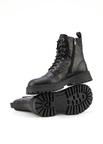 Черные осенние ботинки берцы Respect