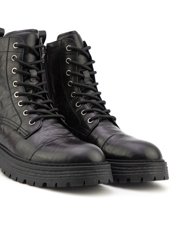 Черные осенние ботинки берцы Respect