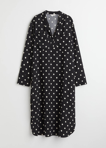 Чорна кежуал сукня для вагітних H&M в горошок
