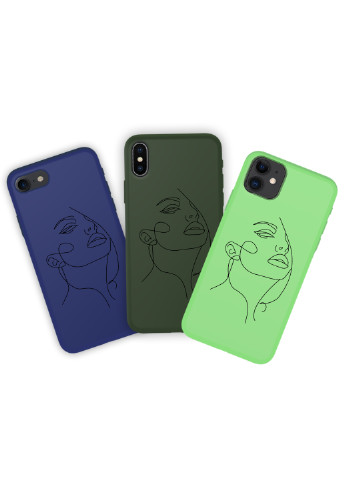 Чохол силіконовий Apple Iphone X Контурний мінімалізм (Contour minimalism) (6129-1359) MobiPrint (219776161)