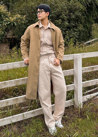 Плащ SHEIN на пуговицах прямой (341893554)