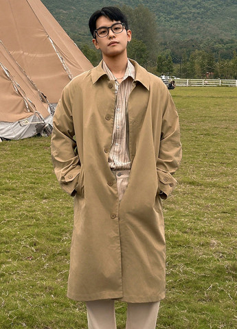 Плащ SHEIN на пуговицах прямой (341893554)