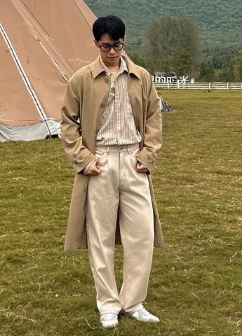 Плащ SHEIN на пуговицах прямой (341893554)