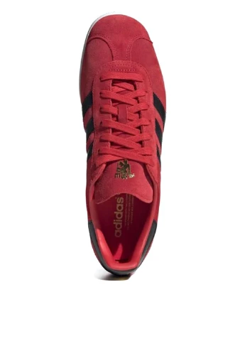 Темно-красные кеды ie8503 adidas Gazelle Manchester United