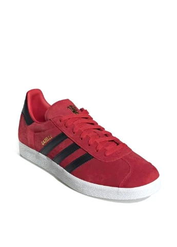 Темно-красные кеды ie8503 adidas Gazelle Manchester United
