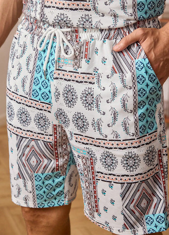 Светло-бежевый демисезонный костюм (рубашка, шорты) SHEIN