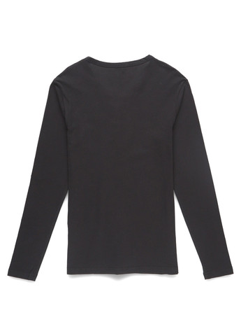 Черный демисезонный кэжуал лонгслив Yourturn однотонный