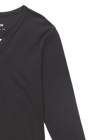 Черный демисезонный кэжуал лонгслив Yourturn однотонный