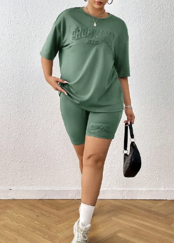Костюм (футболка, шорты) SHEIN (316821028)