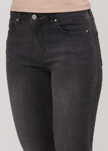 Темно-серые демисезонные скинни, укороченные джинсы Le Faxx