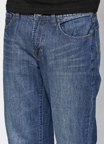 Синие демисезонные прямые джинсы Montana