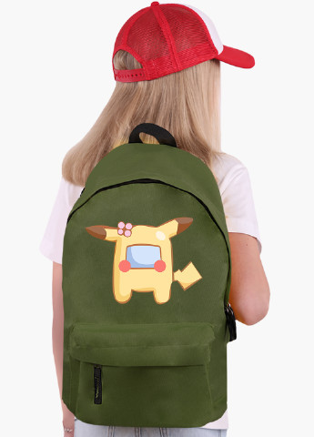 Детский рюкзак Амонг Ас Покемон Пікачу (Among Us Pokemon Pikachu) (9263-2419) MobiPrint (217075352)