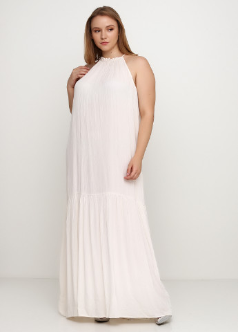 Світло-бежева кежуал сукня кльош H&M меланжева